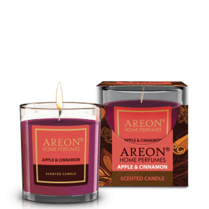 Lumânare parfumată - Areon Home Perfume Classic Candle - Apple & Cinnamon