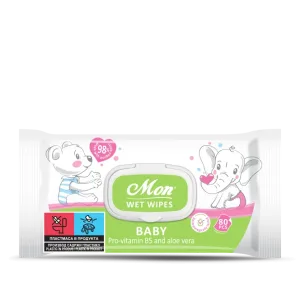 Șervețele umede cu Aloe Vera - Areon Mon -  Baby