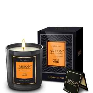 Lumanare parfumata - Areon Perfume Premium Black Candle - Gold Amber